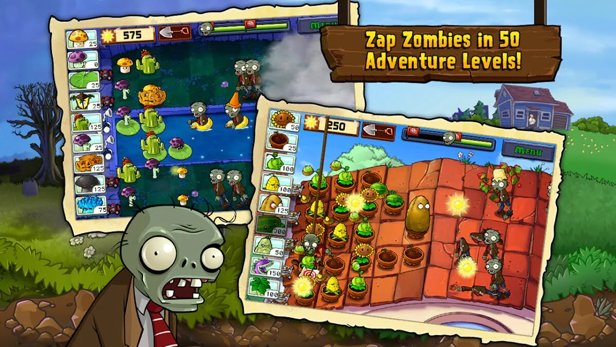 دانلود بازی موبایل Plants vs Zombies