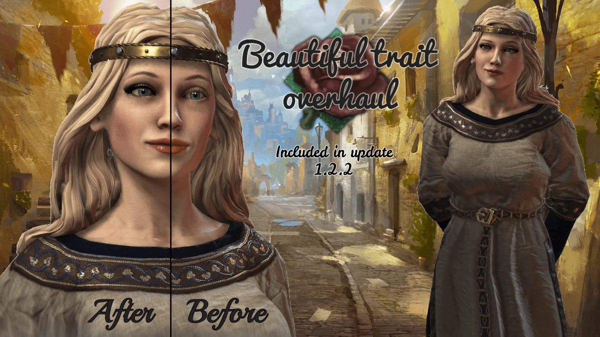 دانلود مد Beautiful Females برای بازی Crusader Kings III