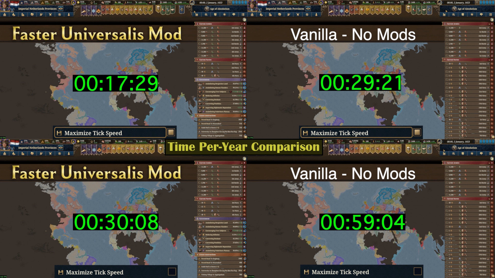 دانلود ماد Faster Universalis