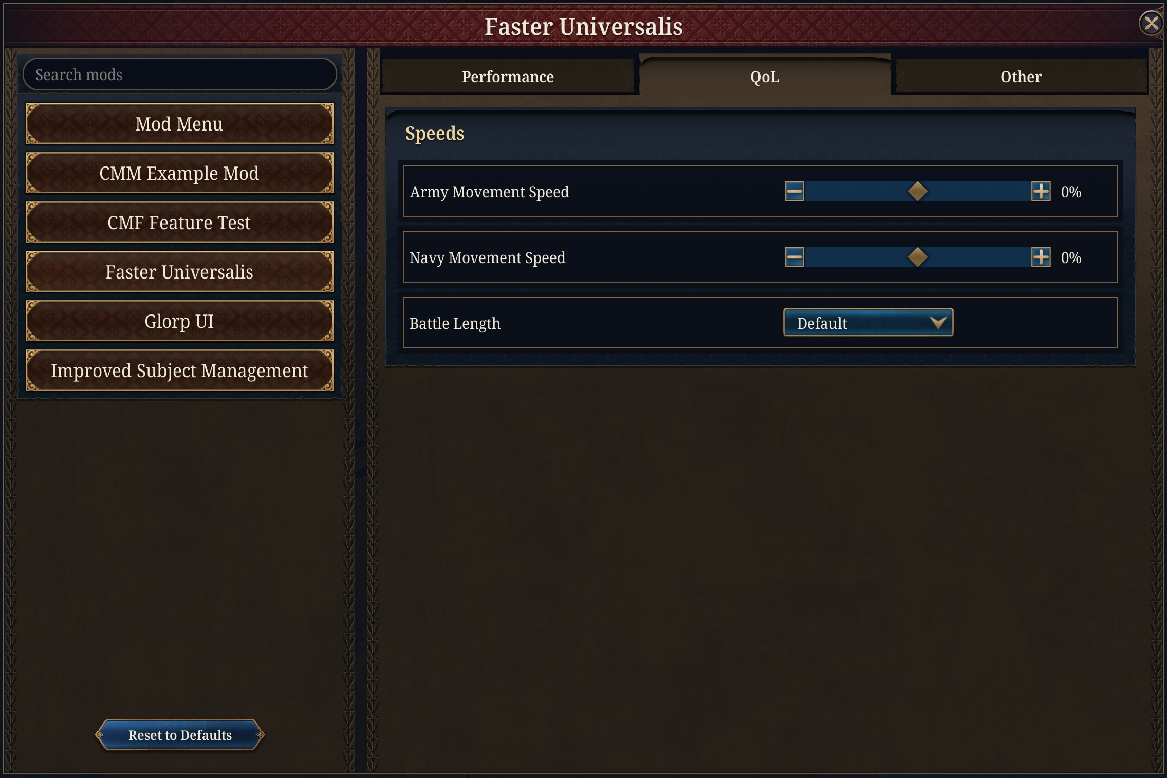 دانلود ماد Faster Universalis